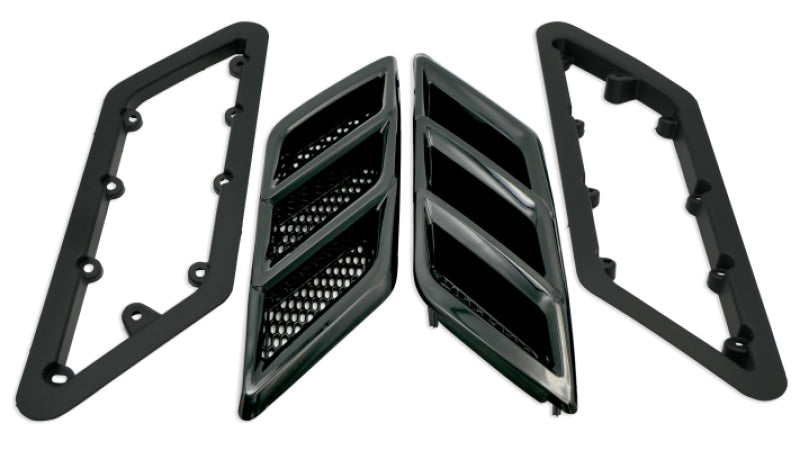 Roush 422326 2015-2023 Roush fits Mustang Fender Vent Heat Extractors - Gloss Black