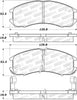 Stoptech 308.0399 Street Brake Pads