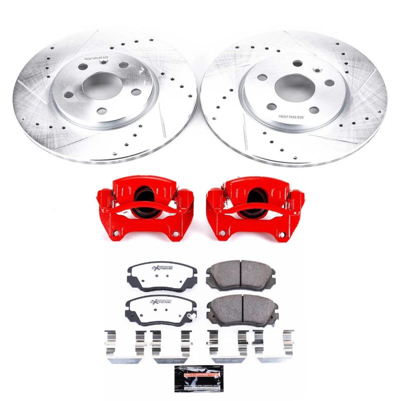 Power Stop KC5334-26 10-11 fits Saab 9-5 Front Z26 Street Kit w/Cals