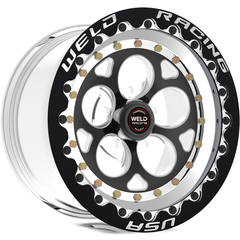 Weld 792B510264F Magnum III 15x10 / 5x120mm BP / 7.5in. BS Black Wheel - Black