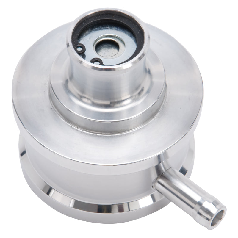 Edelbrock 4407 PCV for Valve Cover Aluminum Round Push In w/ 90-Degree Port Breather Look w/ Etched Logo