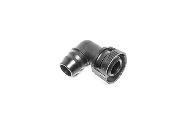 Radium Engineering 14-0768 V2 Quick Connect 15mm Male to 5/8in Barb 90 Degree