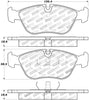 Stoptech 308.0618 Street Touring 98-04 Volvo S60/98-00 S70/98-00 V70 Front Brake Pads