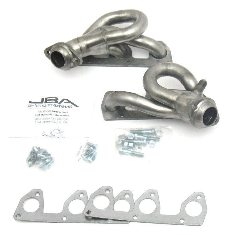 JBA 1647S fits Ford 98-01 Ranger 3.0L V6 w/EGR 1-1/2in Primary Raw 409SS Cat4Ward Header