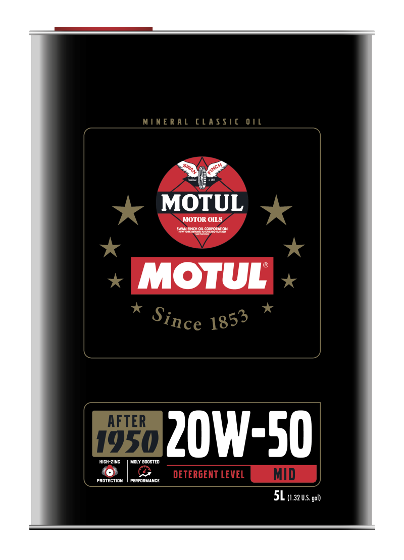 Motul 110622 20W50 Classic Performance Oil - 4x5L