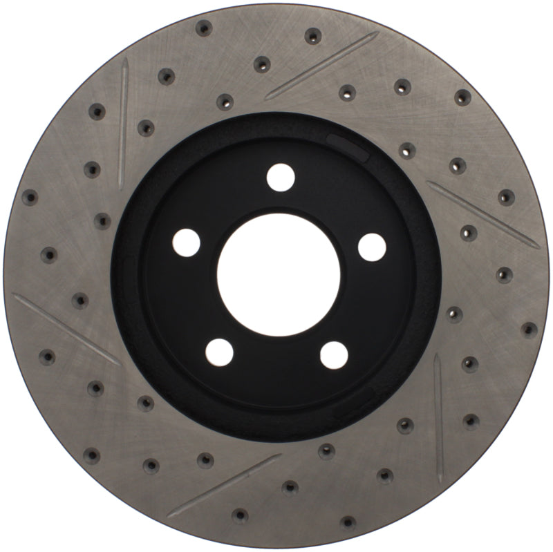 Stoptech 127.61072R 03-09 Lincoln Town Car / 03-09 Mercury Grand Marquis Front Right Slotted & Drilled Rotor