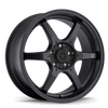 Konig BC67100405 Backbone 16x7 4x100 ET40 Matte Black Milling Logo on Spoke