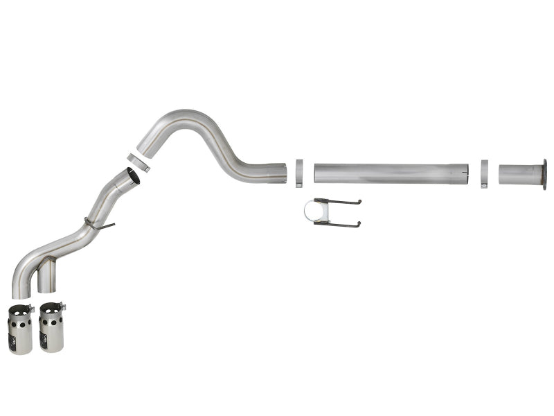 AFE 49-43120-P 11-14 fits Ford F250/F350 6.7L Diesel Rebel XD 4in 409 SS DPF-Ba