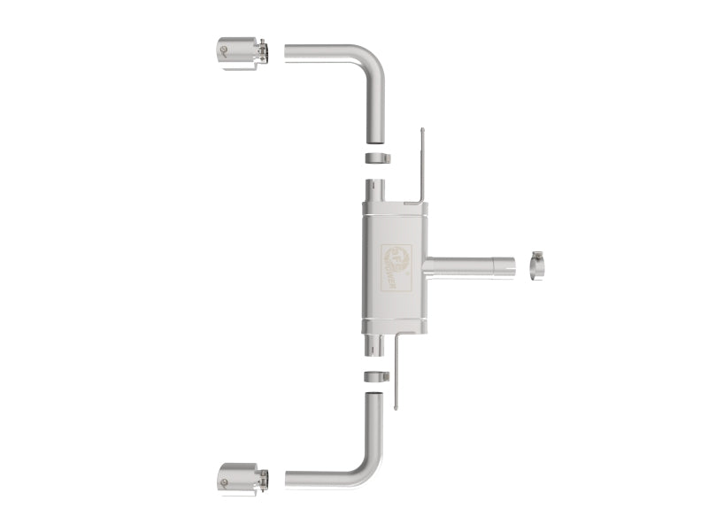 aFe 49-36355-P MACHForce XP Exhausts Axle-Back 21-24 fits BMW 228i 2.0T (SS w/ Polished Tips)