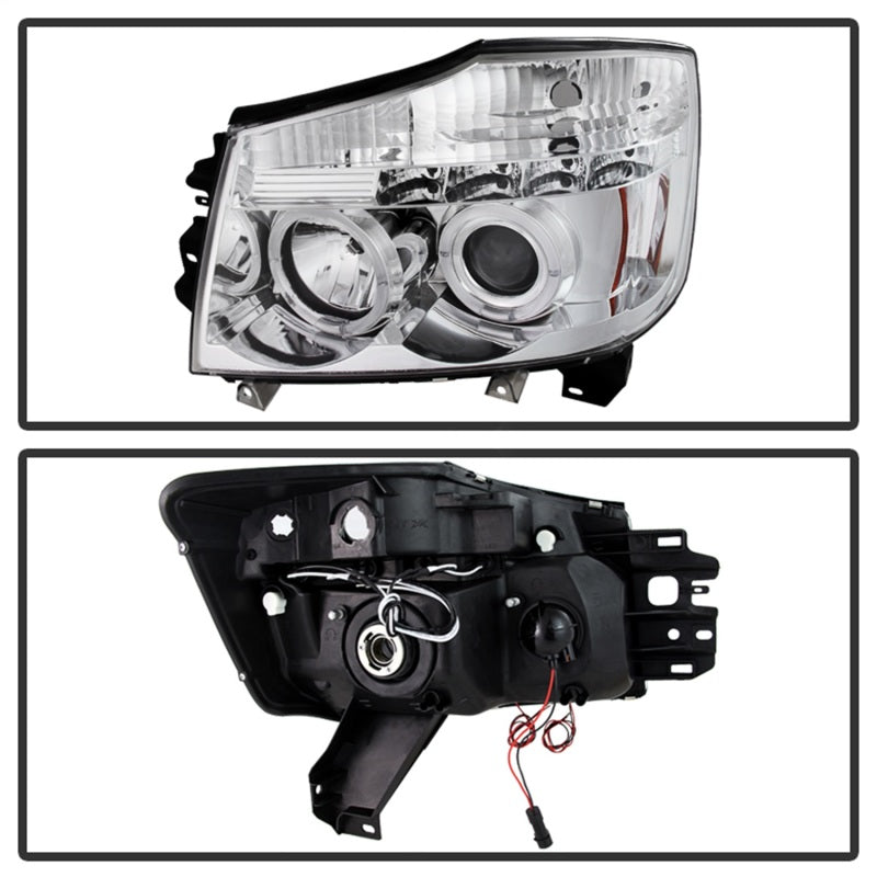 Spyder 5011589 fits Nissan 04-14 Titan /Armada 04-07 Projector Headlights LED H