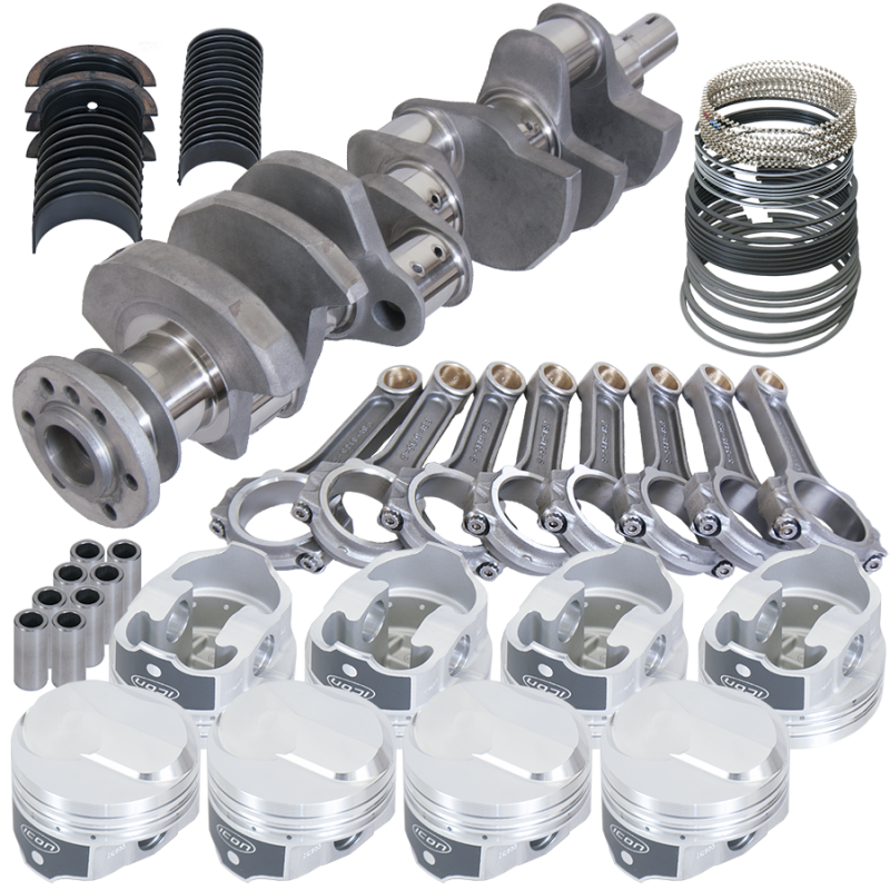 Eagle 61325000 fits Chevy 454 4.000in Crank 6.135in I-Beam Rods 38cc Dome 4.250in Pistons Rotating Assembly