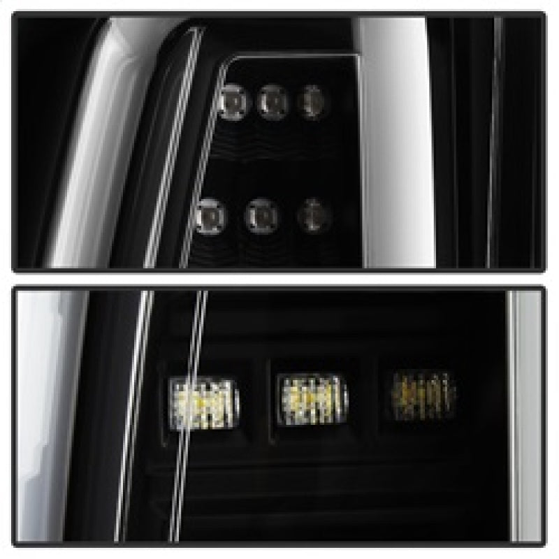 Spyder 5084583 fits Chevy 15-17 Tahoe / Suburban Light Bar LED Tail Lights - Bl