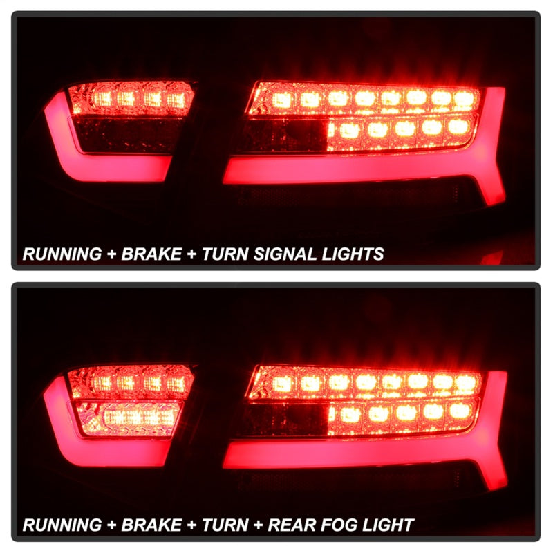 Spyder 5085191 fits Audi 09-11 A6 LED Tail Lights - Red Clear (ALT-YD-AA609-LED