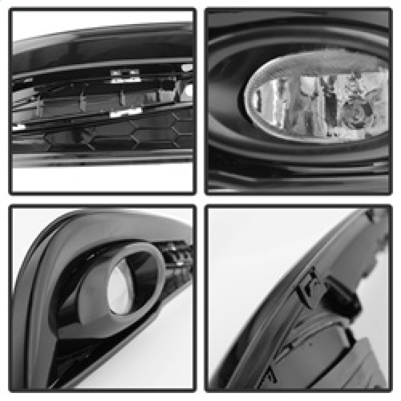 Spyder 5077745 fits Honda 13-20 Civic 2014 4dr OEM Fog Light W/Switch Clear FL-