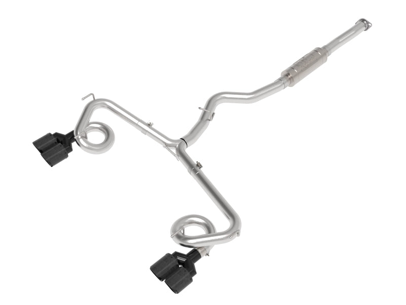 aFe 49-36810-C fits Subaru WRX/STi 15-21 H4-2.0/2.5L Takeda 3in to 2-1/2in Stainless Cat-Back Exhaust Crbn Fiber Tip