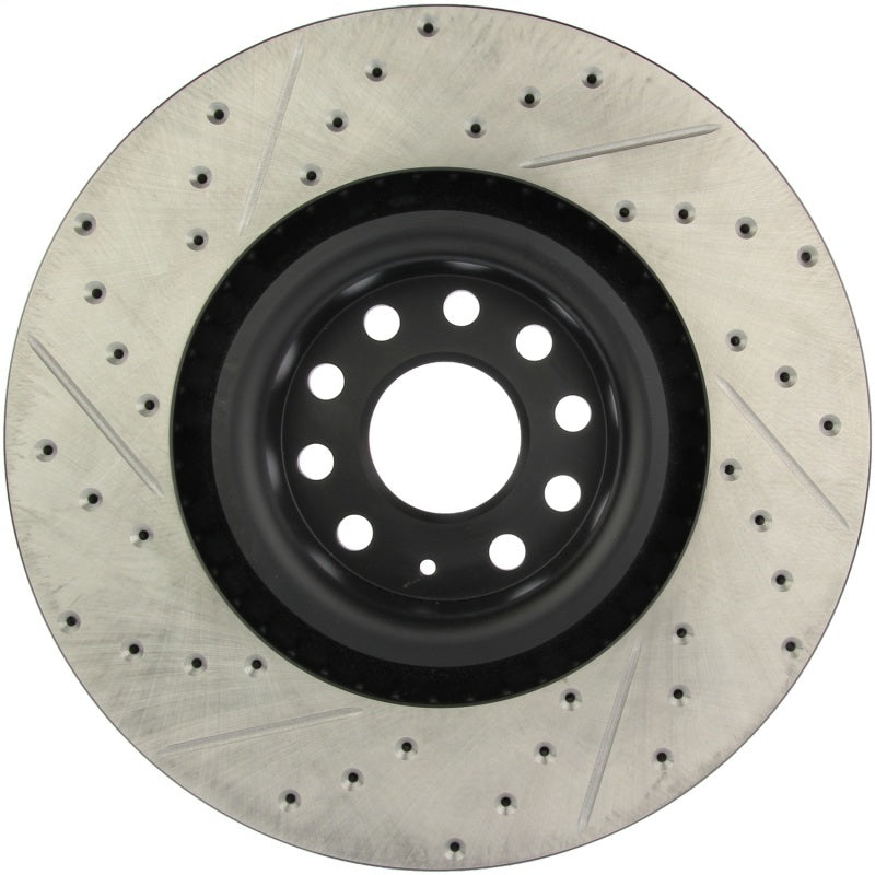 Stoptech 127.33112L 09 fits VW Passat CC / 06-09 Passat Slotted & Drilled Left Front Rotor