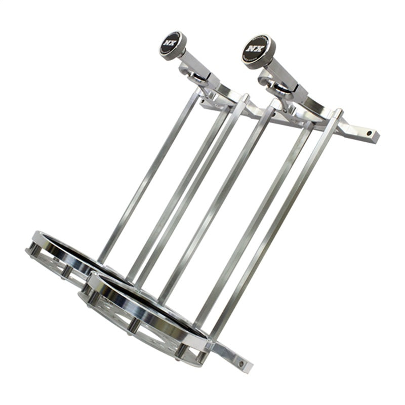 Nitrous Express 11208SB-10 Stand up Dual Billet Bottle Bracket for 10lb Bottle (