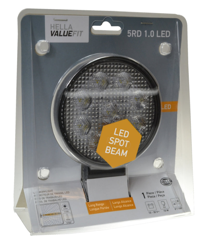 Hella 357100002 ValueFit Work Light 5RD 1.0 LED MV LR LT