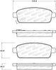Stoptech 308.1468 Street Brake Pads - Front