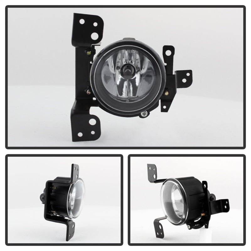 Spyder 5077769 fits Mitsubishi Mirage 2014+ OEM Fog Lights w/Switch Clear FL-MM