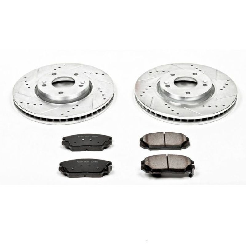 PowerStop K4647 fits Hyundai 06-10 Sonata Front Z23 Evolution Sport Brake Kit