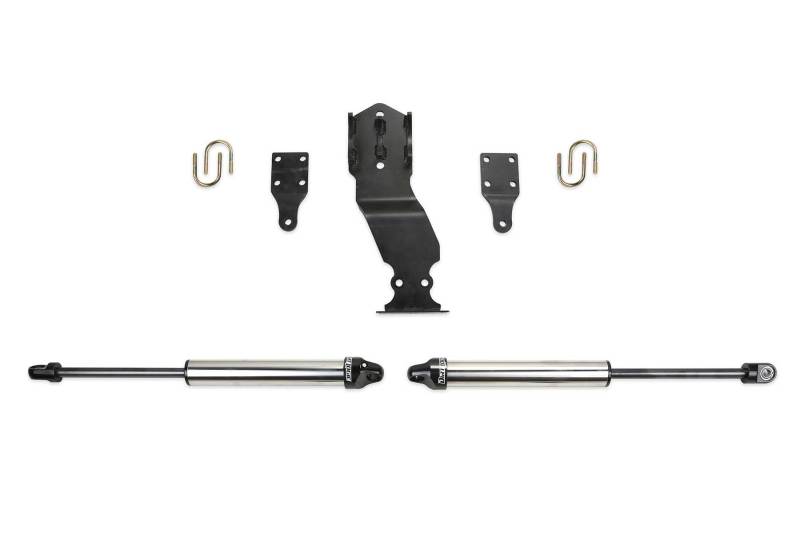 Fabtech FTS22313 fits Ford 19-20 F450/F550 4WD Dual Steering Stabilizer System w/DL 2.25 Shocks