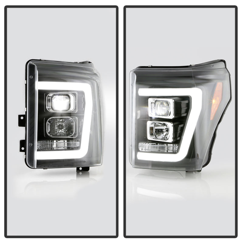 Spyder 5087898 fits Ford 11-16 F250/350/450 V2 High-Power LED Headlights-White