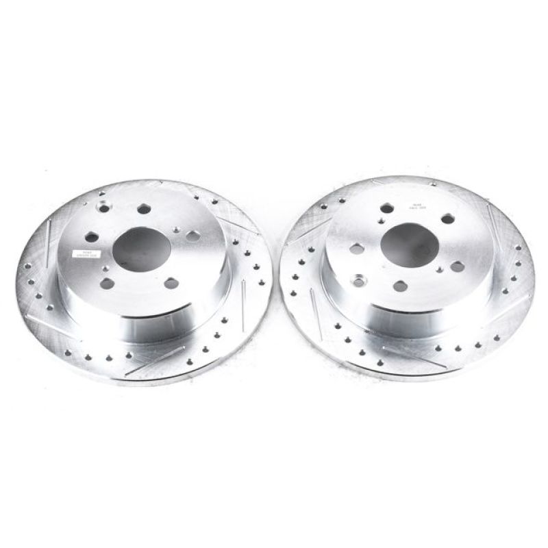 PowerStop fits Lexus 10-12 HS250h Rear Evolution Drilled & Slotted Rotors - Pair