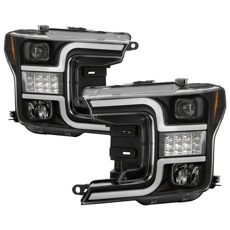 Spyder 5086648 fits Ford 18-19 F-150 Proj Headlights - Halogen Model - LED Seq