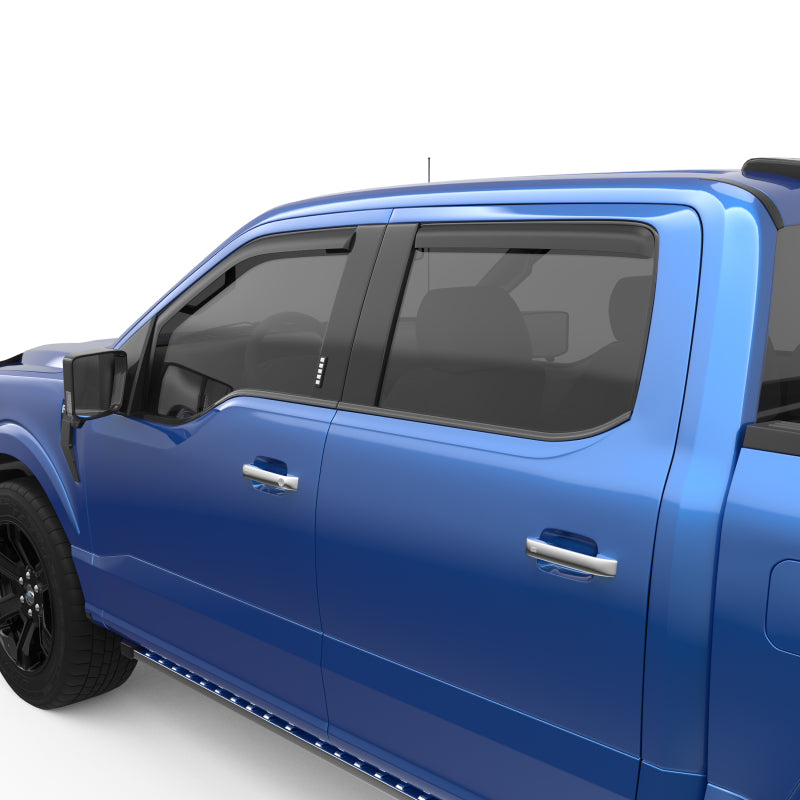 EGR 573495 15+ fits Ford F150 Crew Cab In-Channel Window Visors - Set of 4 - Matte (573495)