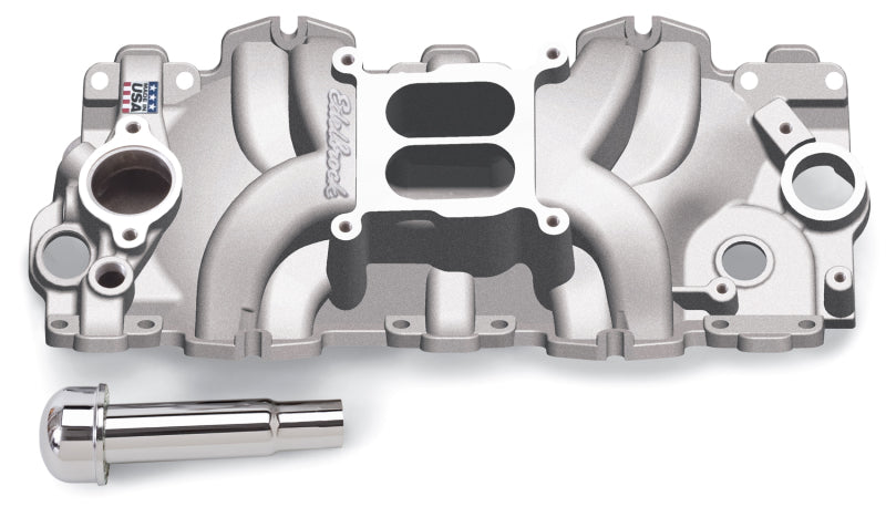 Edelbrock 7159 Intake Manifold Single Quad Perf RPM BBC 409 Inwin Lg Port As-Cast