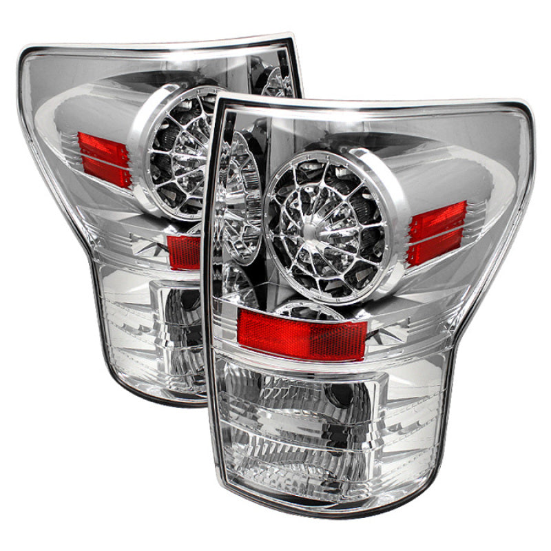 Spyder 5029591 fits Toyota 07-13 Tundra LED Tail lights Chrome ALT-YD-TTU07-LED