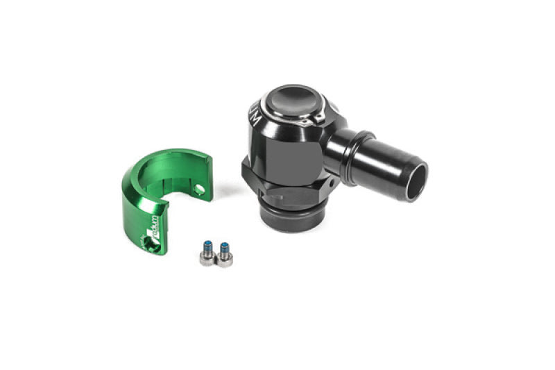 Radium Engineering 20-1748 v2 Quick Connect 19mm Male To 16mm SAE Male 90 Degree