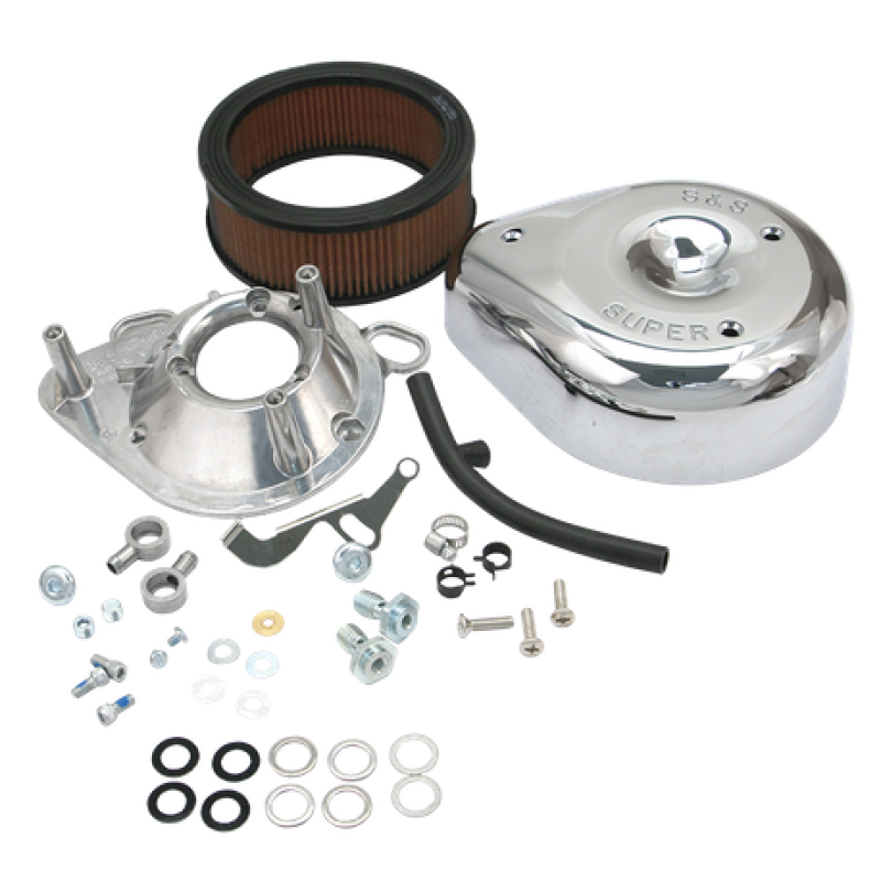 S&S Cycle 17-0404 93-99 BT/91-03 Sportster Models Teardrop Air Cleaner Kit