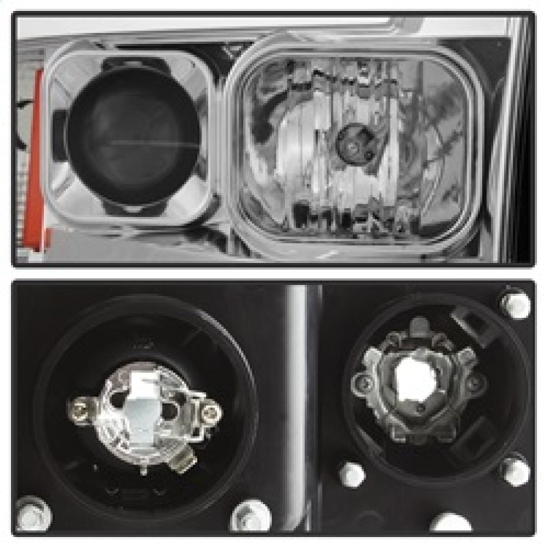 Spyder 5084613 fits Dodge 02-05 Ram 1500 V2 Projector Headlights - Light Bar DR