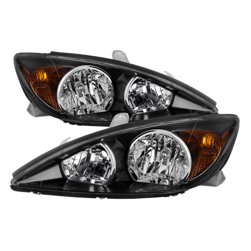 9029738 Xtune fits Toyota 02-20 Camry 2004 OEM Style Headlights -Black HD-JH-T