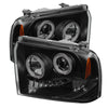 Spyder 5078483 fits Ford 05-07 F250/350 Projector Headlights LED Halo LED Blk S