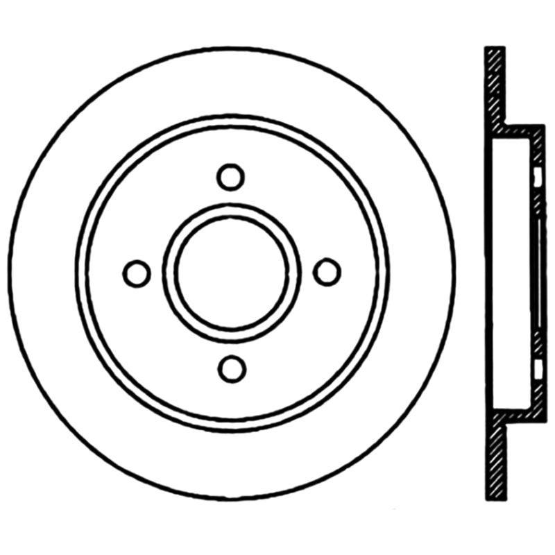 Stoptech 125.61070CRY 01-07 Ford Focus Cryo-Stop Premium Rotor