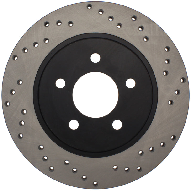 Stoptech 128.61087L 05-10 fits Ford Mustang V6/4.0L / GT V8/4.6L Cross Drilled Left Rear Rotor