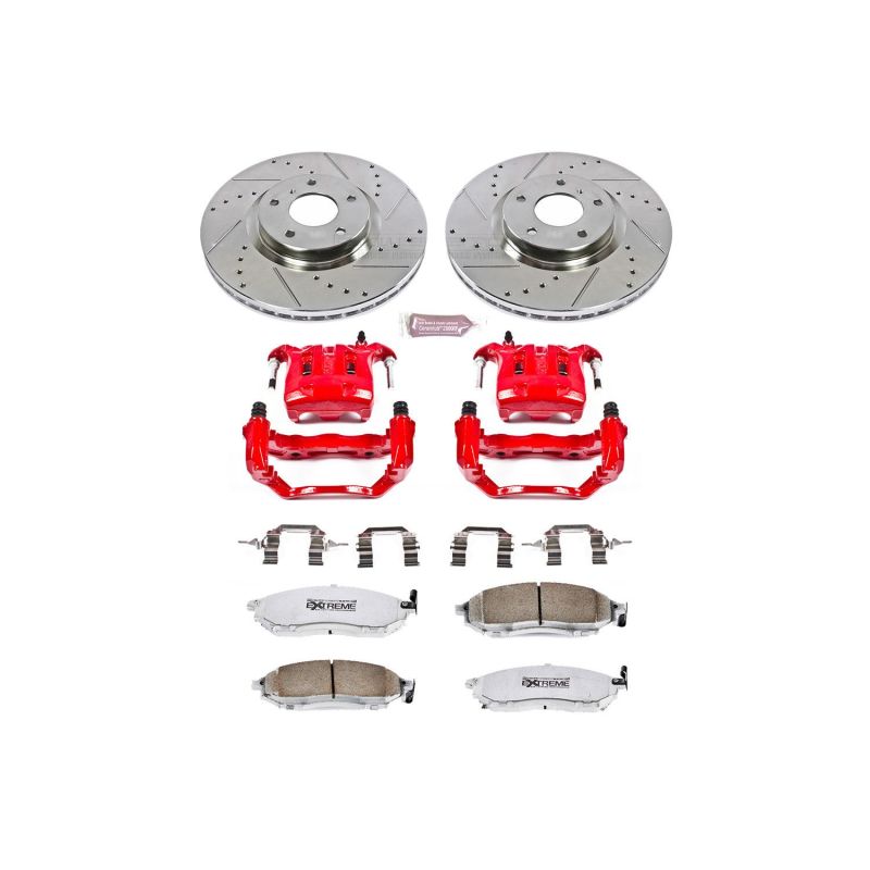 PowerStop KC152 fits Infiniti M45 Front Z26 Street Warrior Brake Kit w/Calipers