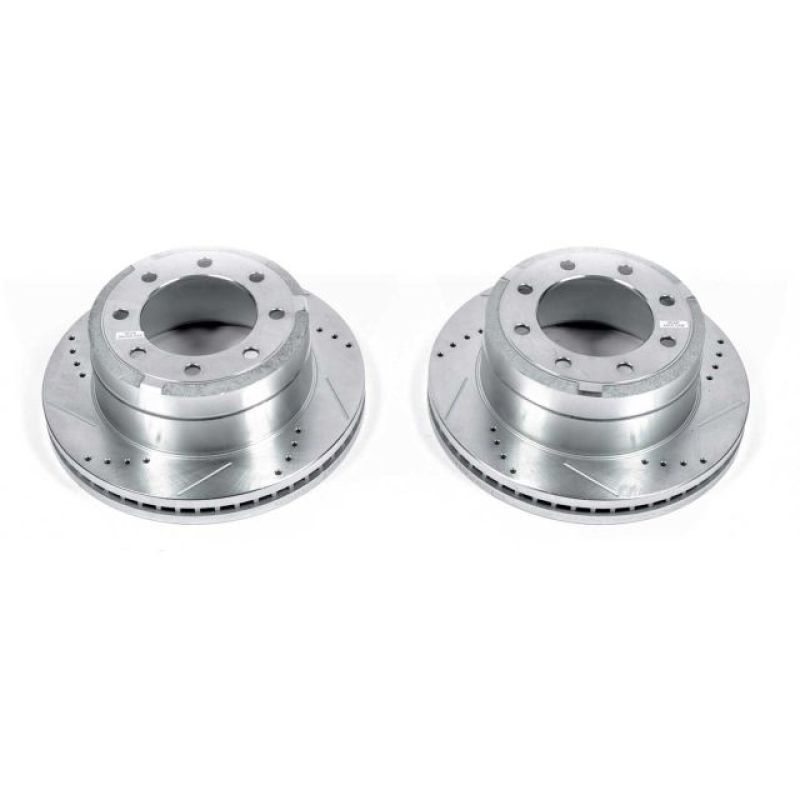 Power Stop fits Ford F-350 Super Duty Rear Drilled & Slotted Rotor - Pair