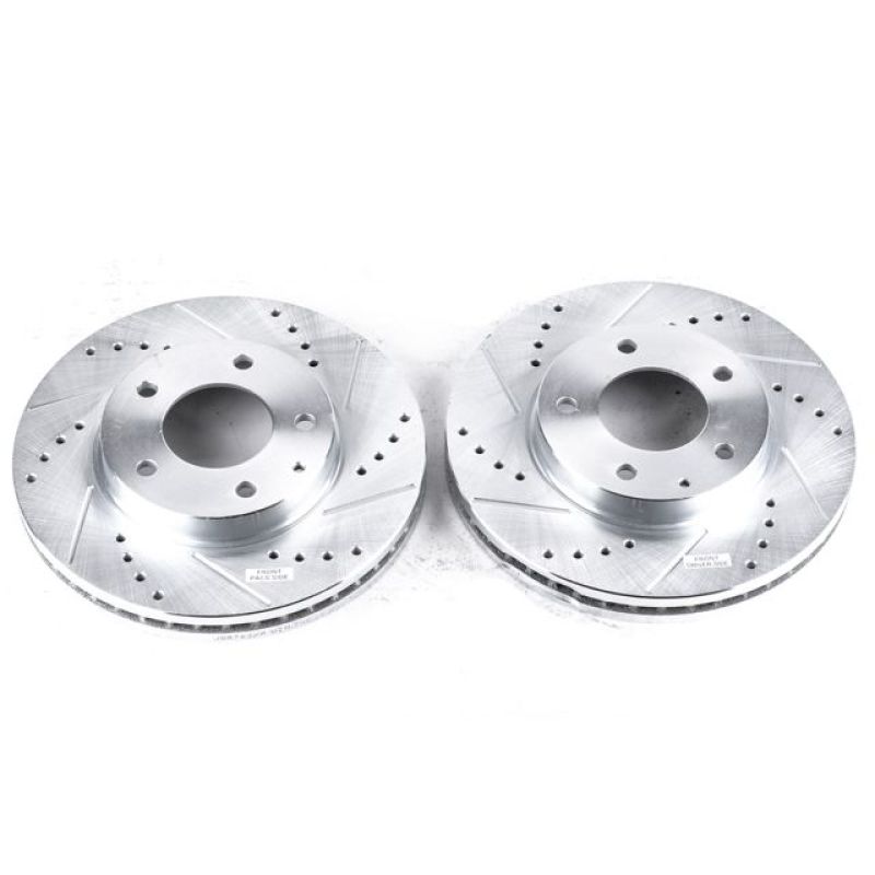 PowerStop fits Mazda 95-00 Millenia Front Evolution Drilled & Slotted Rotors -