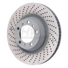 SHW Performance PRL39977 SHW 07-13 fits Porsche 911 Turbo 3.8L w/o Ceramics Left Rear Drilled-Dimpled MB Brake Rotor (99735240502)