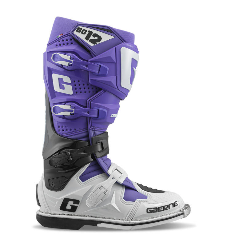 Gaerne 2174-123-8 SG12 Limited Edition LE Boot Purple/Black/White Size 8