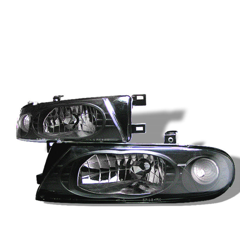 Spyder 5012630 fits Nissan 93-97 Altima Crystal Headlights Black HD-YD-NA93-BK