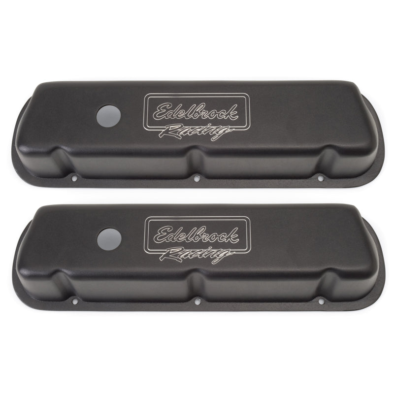 Edelbrock 41253 Valve Cover Victor Series fits Ford 289-302-351W CI V8 Low Black