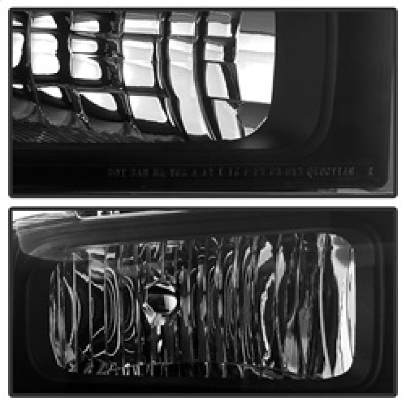 9030444 Xtune fits Ford 05-07 F250/350/450 Super Duty Crystal Headlights Black