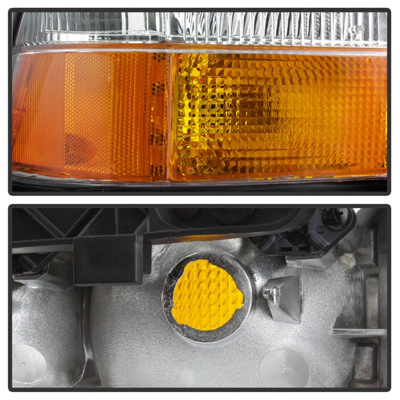 xTune 9042690 98-01 fits GMC Jimmy S15 (w/Fog Lights) OEM Headlights w/Amber Bu