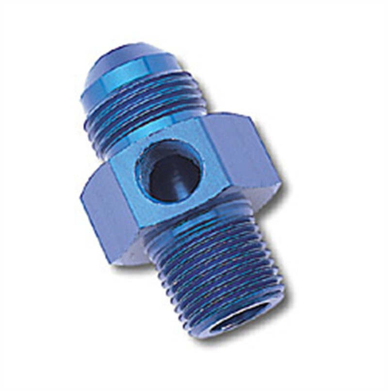 Russell 670060 Performance -6 AN Flare to 3/8in Pipe Pressure Adapter (Blue)