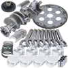 Eagle B42107040 fits Oldsmobile 45 4.500in Crank 7.100in H-Beam -15cc Inv Dome 4.165in Pistons Balanced Assembly